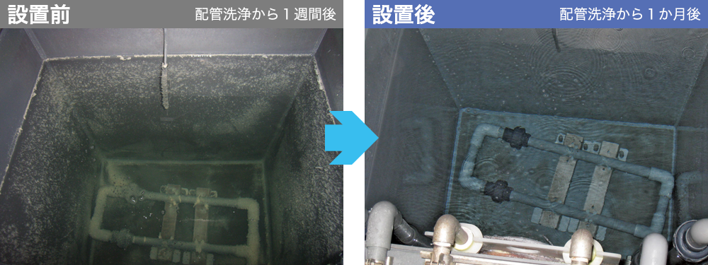 世界初画期的な水処理装置ピュアキレイザー 金めっき洗浄槽における改善効果